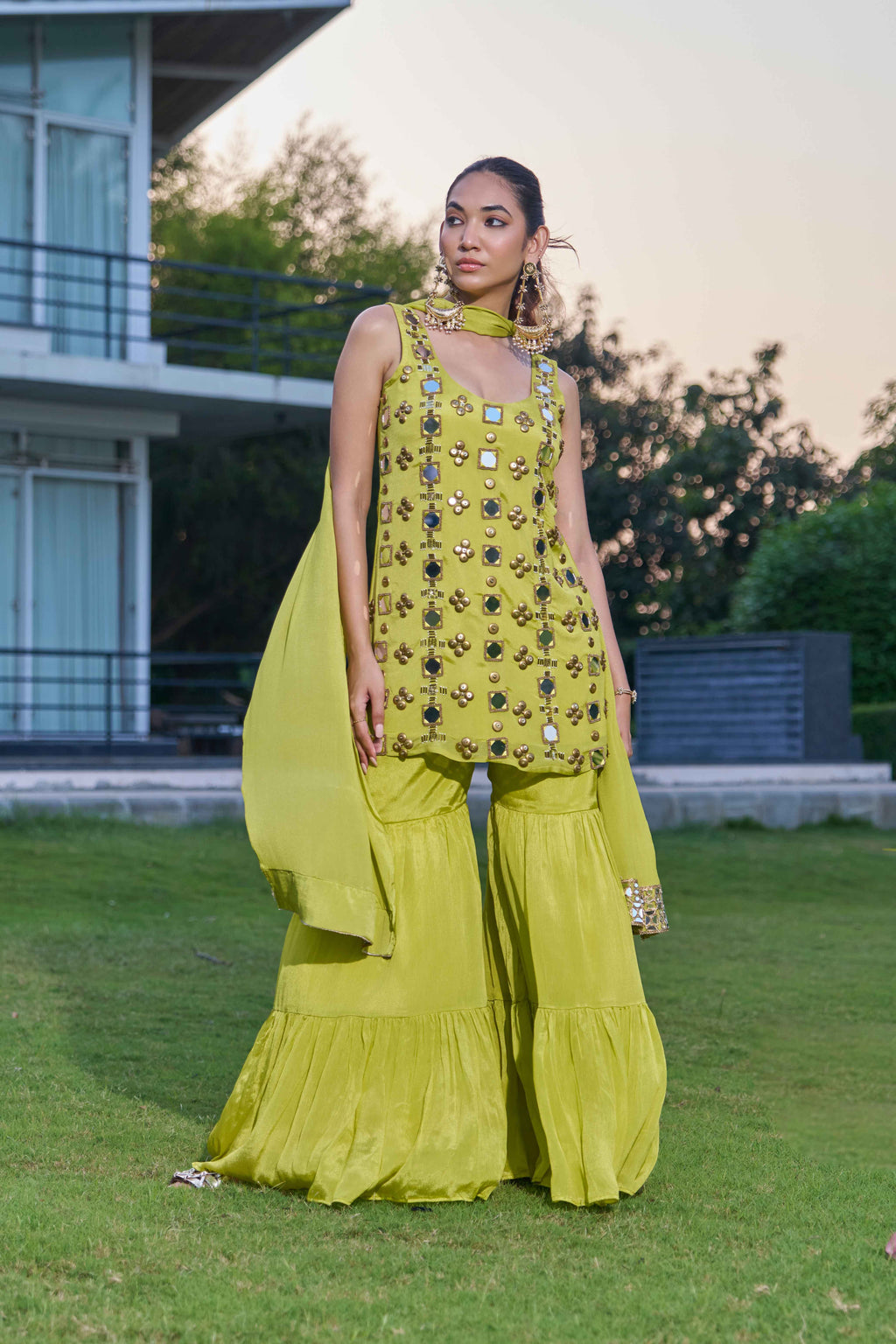 Yamika suit Green