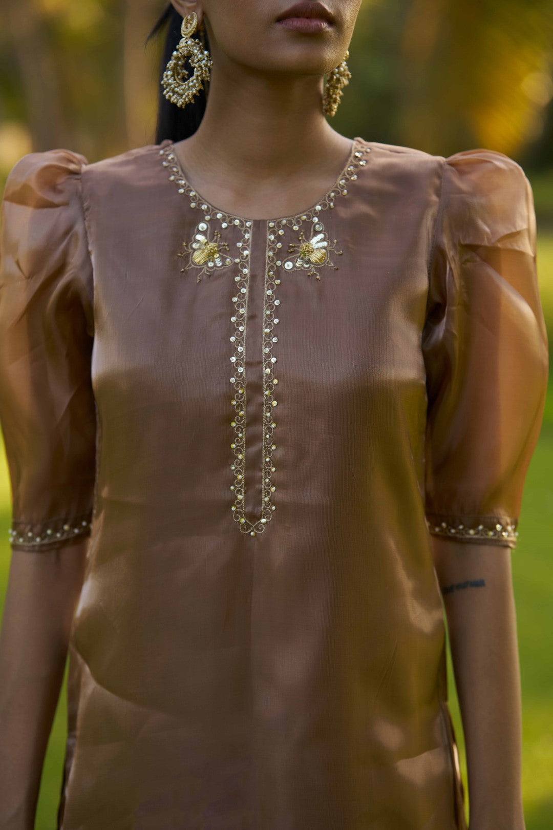 Dhri suit Brown