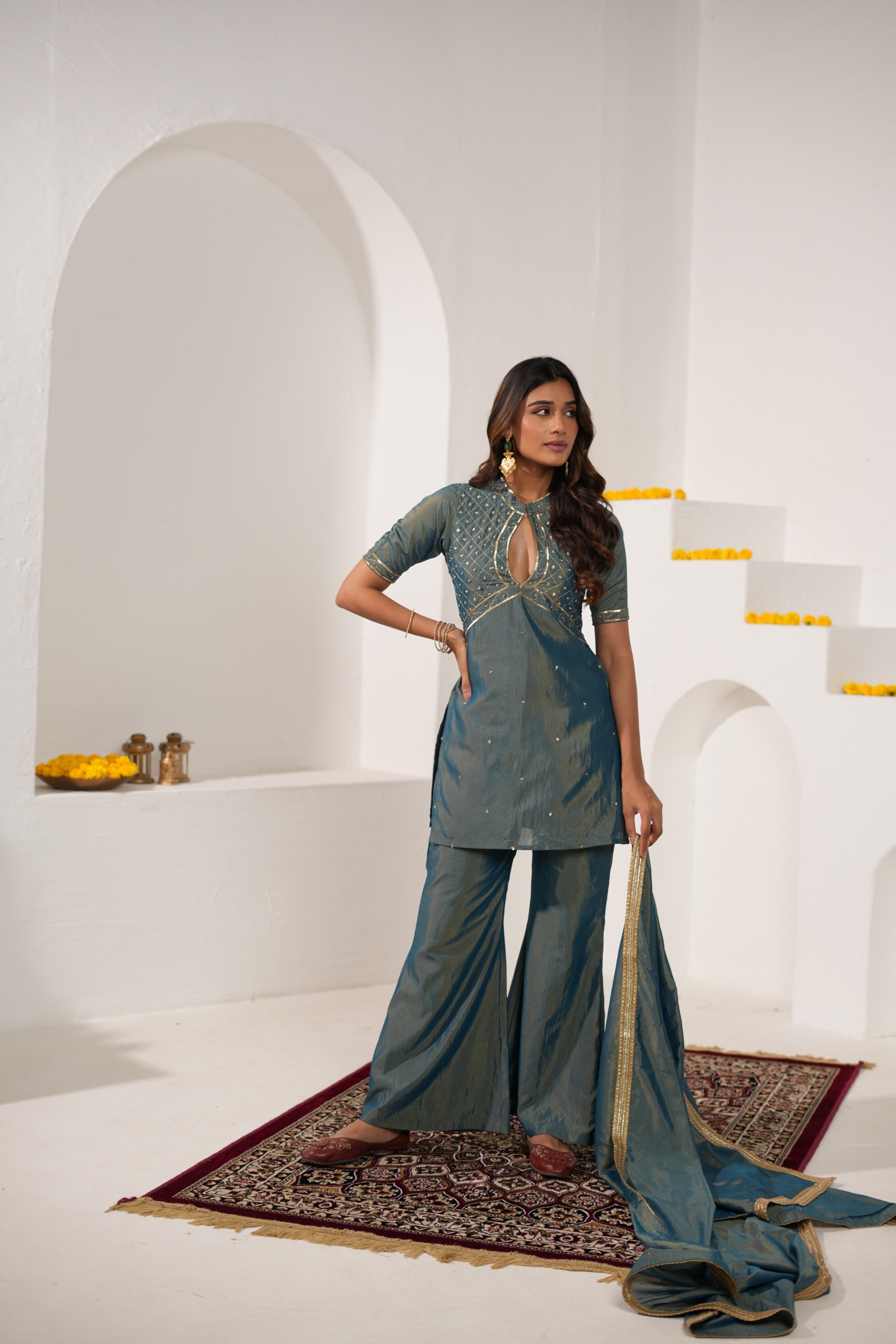 Aarya Suit Sea Green