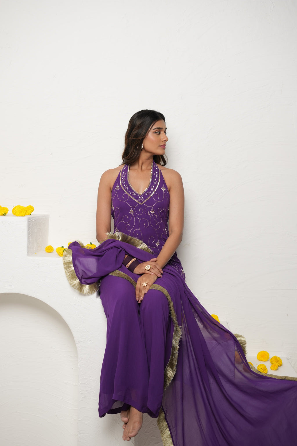 Aarna suit Purple