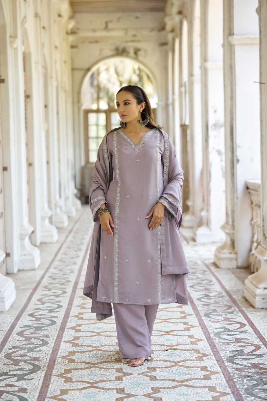 Aabh Suit Mauve