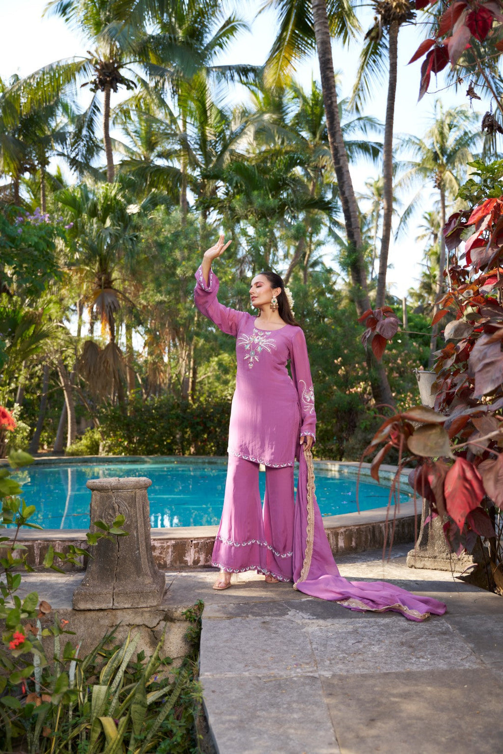 Gulbahar suit Purple